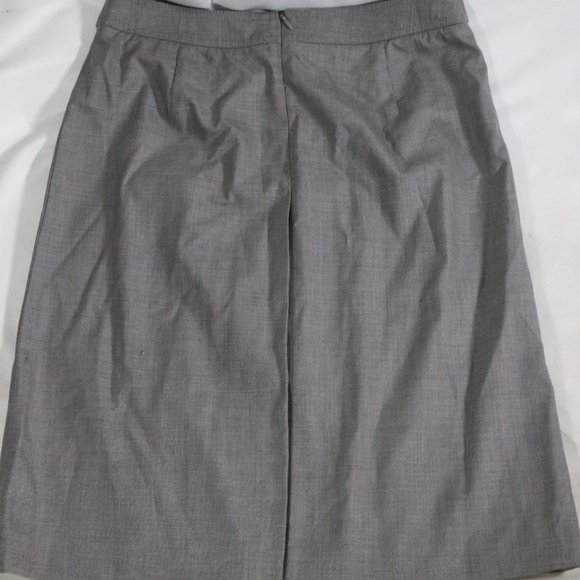 APOSTROPHE Stretch Womens Gray Pleated A-Line Skirt Sz 4 US Women - Picture 3 of 9